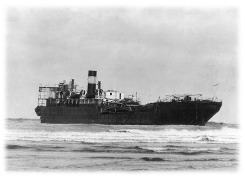 Steel-hulled freighter LAUREL